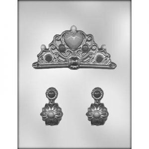 Candy Mold Crown & Earrings