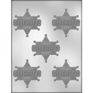 Sheriff Badges 2.5" Chocolate Mold