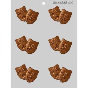 Mask 2.5" Chocolate Candy Mold