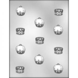 Mini Crown Assorted 1" Chocolate Mold