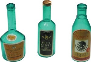 Liquor Bottle Mini Assorted 3ct