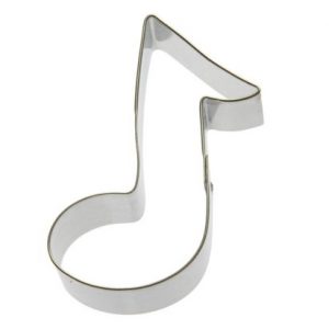 Cookie Cutter Musical Note 3.25″