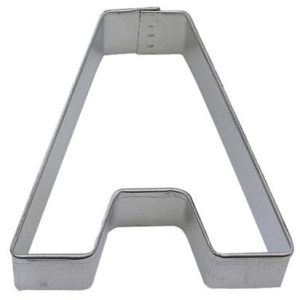 Cookie Cutter Letter A 3″