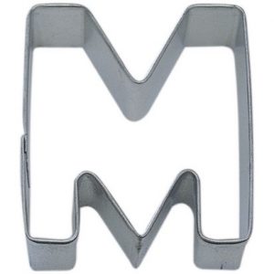Cookie Cutter Letter M 3″