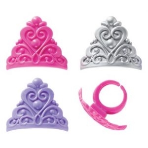 Crowns Cupcake Rings 12 Pieces