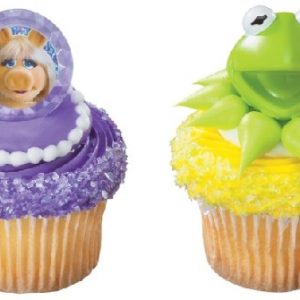 Kermit/Ms.Piggy Cupcake Rings