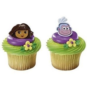 Dora Cupcake Cucake Rings 12pcs-