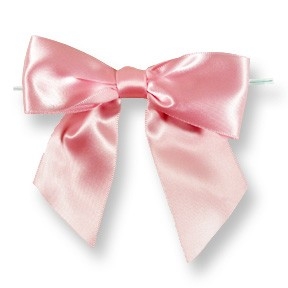 Xlarge Bow W/Tie Pink 5 Pcs