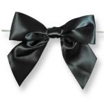 Xlarge Bow W/Tie Black 5 Pcs-19-633