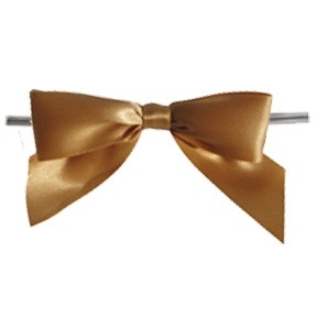 Extra large Bow W/Tie Gold 5 Pcs