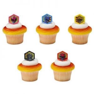 Power Rangers Cupcake Rings 12 Pieces