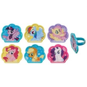 My Little Pony Cupcake Rings 12pcs