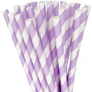 Paper Straws 25pcs Lavender