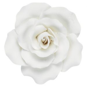 White Rose Gum Paste Flowers