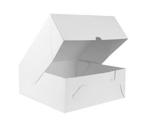 White Cake Box 7" x 7" x 4"