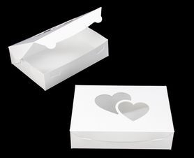 Heart Box With Window 10x7x2.5″