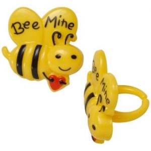 Bee Mine Cupcake Rings 12pcs