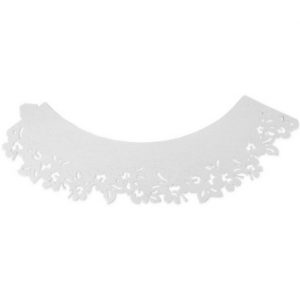 Lace Cupcake Wrappers White