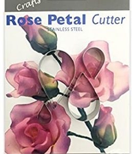 Rose Flower 1 Petal Cutter 4 pcs