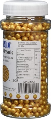 Sugar Pearls Gold 2.1oz