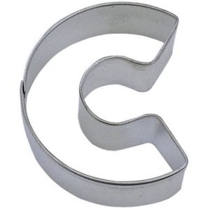 Cookie Cutter Letter C 3″