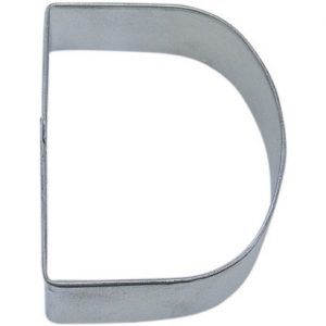 Cookie Cutter Letter D 3″