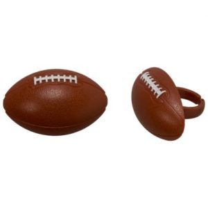 3D Football Cupcake Rings 12 pieces