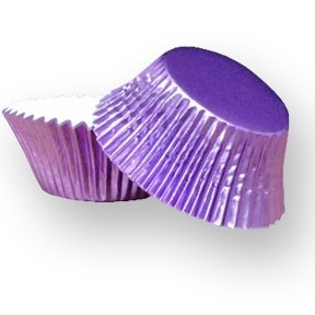 Baking Cups 2″ Purple Foil 50pcs