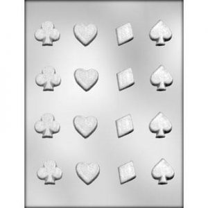 Chocolate Candy Mold Card Suit 1.25″
