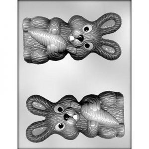 Candy Mold 6″ Bunny W/ Carrot