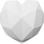 Silicone Mold Diamond Heart-X002S9UNTF