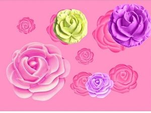 Silicone Mold Roses 7 Cavity