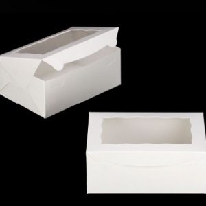 Box White With Window 10x7x4″