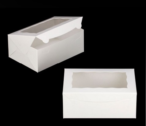 Box White With Window 10x7x4″
