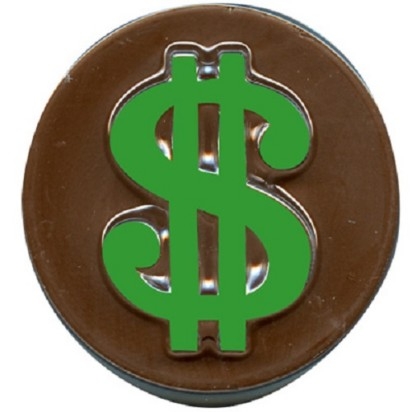 Cookie Mold Round $ Sign