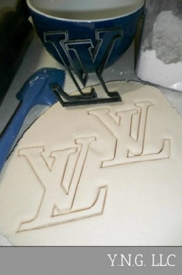 LV logo cutters LV cake logo LV cookie stamp LV cake stamp LV logo