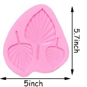 Silicone Mold Fan Leaf 5.7 Inche