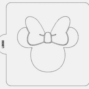 Minni Mouse Face Stencil