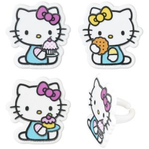 Hello Kitty Cupcake Rings 12 Count