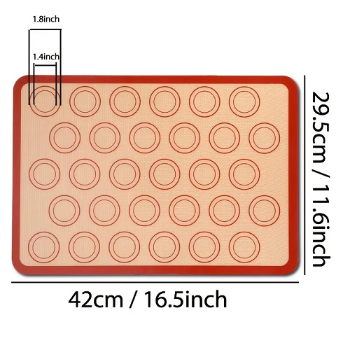 Silicone Macaron Mat 16.5"x11.6"