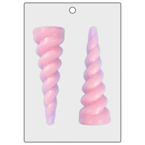 Large 3D Unicorn Horn Chocolate Candy Mold