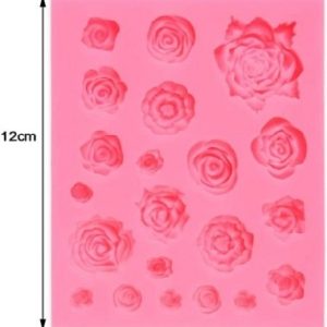 Silicone Mold Asstd. Roses-21 Cavity
