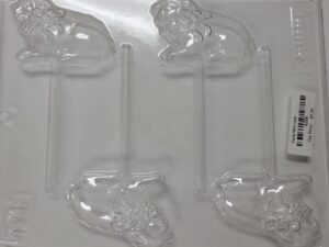Lamb Lollipop Chocolate Mold 4 Cavity