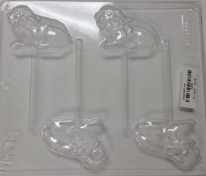 Lamb Lollipop Chocolate Mold 4 Cavity
