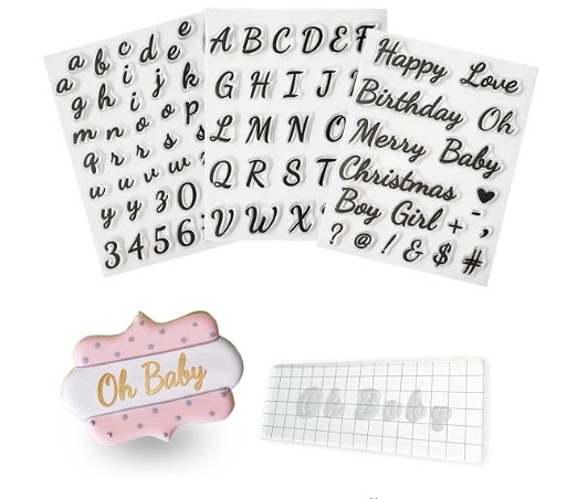 Cookie/Cake Alphabet Stamp Set