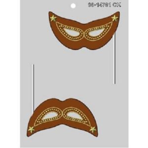 Mairdi Gras Mask Chcoclate Candy Mold4.5 Inches