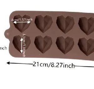 Silicone Mold 1.5″ Heart 8 cavity