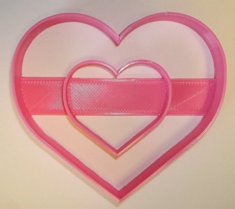 Double Heart Cookie Cutter 3.5"
