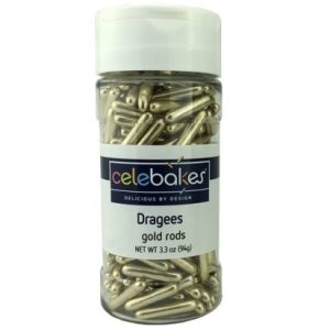 Gold Rod Dragees 3.3oz