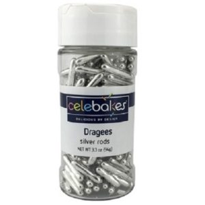 Silver Rod Dragees 3.3oz